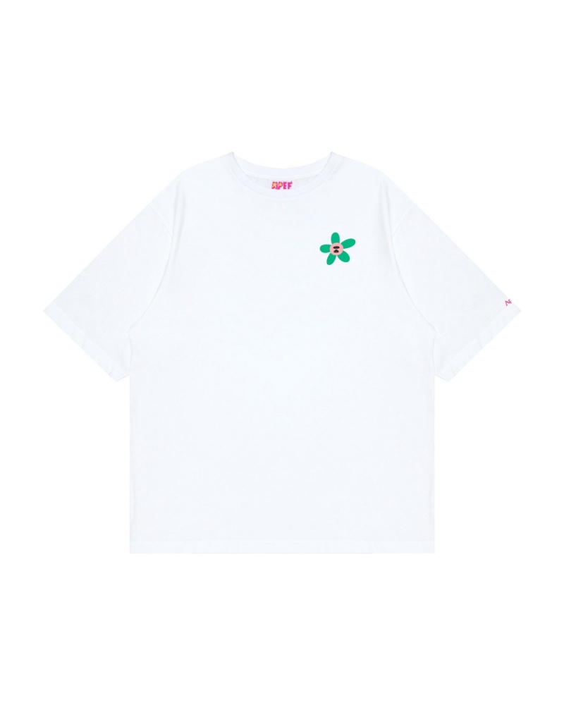 T Shirts Bape Classiche Blanche Femme | JYX-26391308